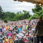 A standing ovation for Pete Seeger at Clearwater 2013, the last time he performed on the main stage. Photo: Econosmith.com