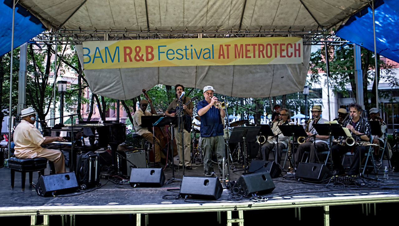 Henry Butler, Henry Butler - Steven Benstein and the Hot 9, BAM R&amp;B Festival at Metrotech