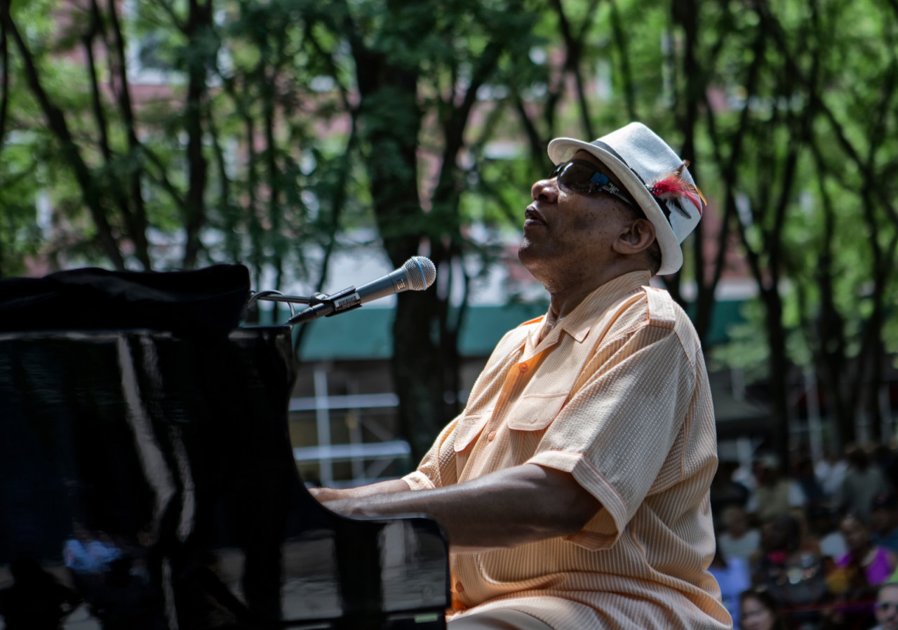 Henry Butler, Henry Butler - Steven Benstein and the Hot 9, BAM R&amp;B Festival at Metrotech