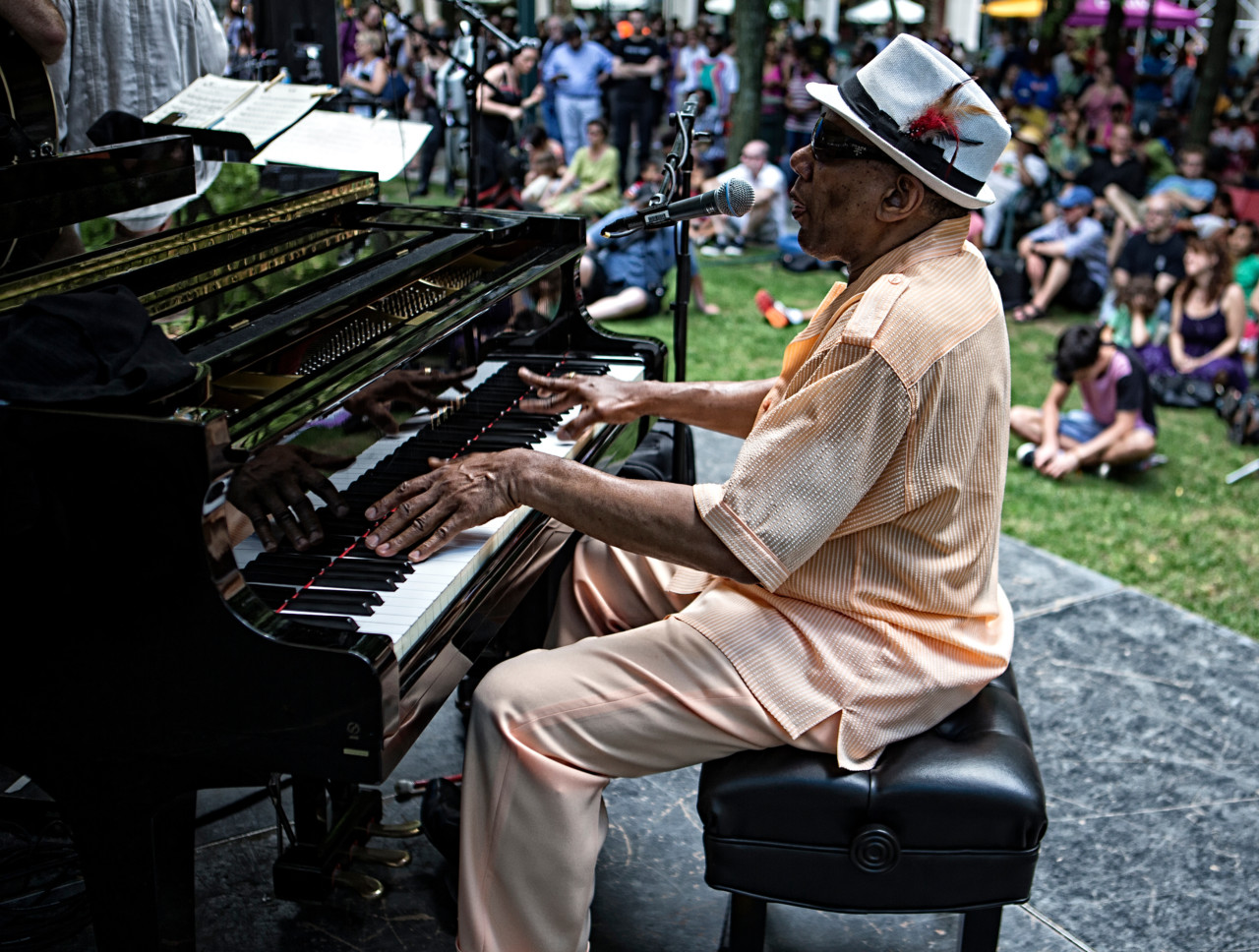Henry Butler, Henry Butler - Steven Benstein and the Hot 9, BAM R&amp;B Festival at Metrotech
