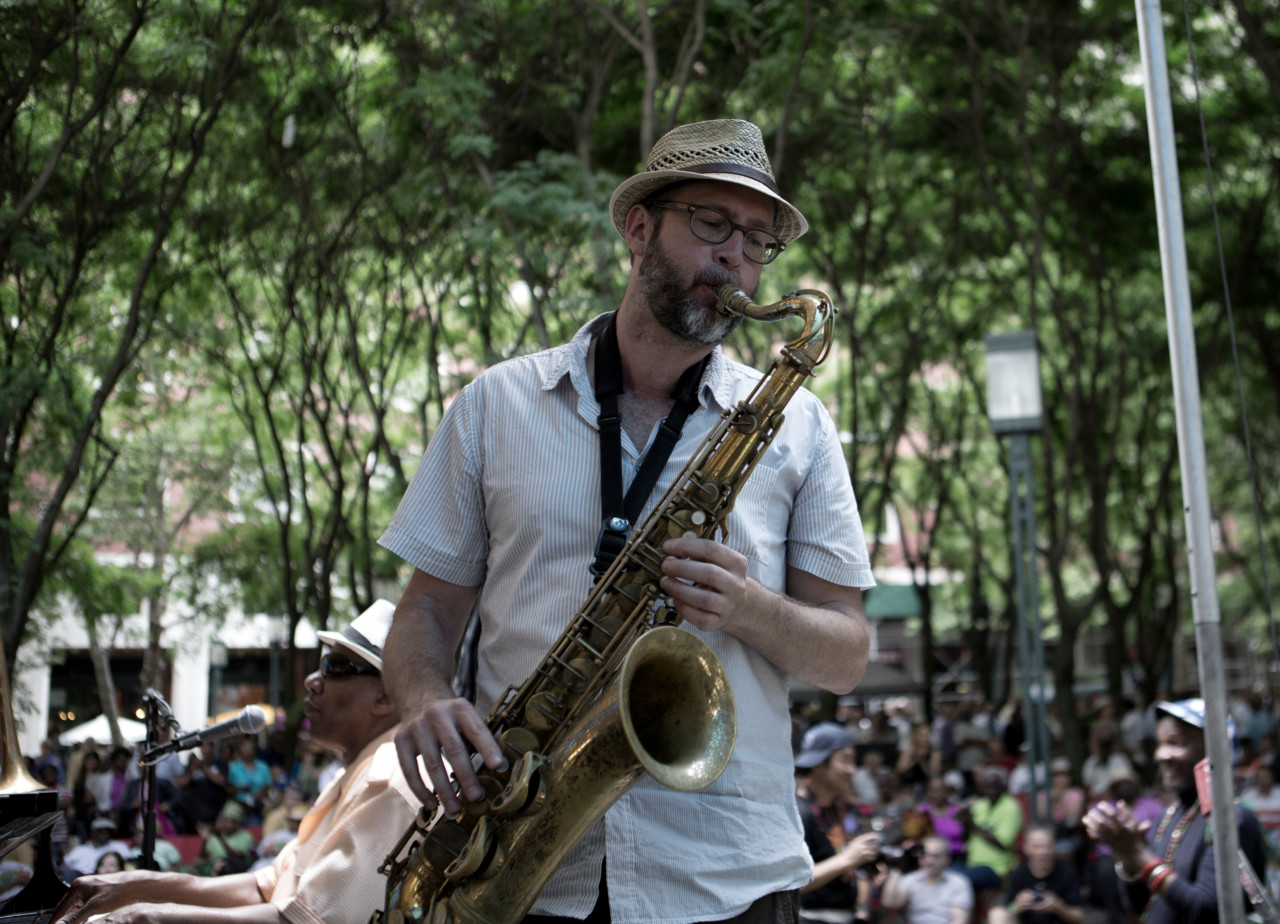 Henry Butler, Henry Butler - Steven Benstein and the Hot 9, BAM R&amp;B Festival at Metrotech